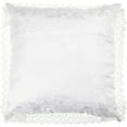 thumbnail image 5 of Luxurious Braided Decorative Lace Cutwork Design, 18" X 18" Cushion Cover, White, 5 of 5