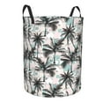 thumbnail image 2 of Daiia Hawaii Palms Round Laundry Basket with Handles Thickened Waterproof Circular hamper,Dirty Clothes Storage Basket for Bedroom,Bathroom,College Dorm-Medium, 2 of 8