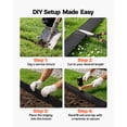thumbnail image 5 of VEVOR Galvanized Steel Landscape Edging, 40 ft x 6 in Metal Edging for Landscaping with Gloves, Easy-to-Install Bendable Metal Strips, Heavy Duty Metal Garden Edge Border for Flower Bed, Yard Pathway, 5 of 9