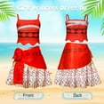 thumbnail image 6 of Jurebecia Girl  Costume Princess Dress up Toddler Kids Halloween Christmas Cosplay Two-Pieces Crop Top Tassel Skirt Set Red Age 4T(3-4Years), 6 of 14