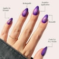thumbnail image 5 of Glamnetic Press-On Nails – Tarot | Purple Aura 3D Almond Nails, "Salon Quality", 30 Count, 5 of 6