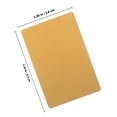 thumbnail image 2 of TABLZONE 100Pcs Golden Metal Business Card Blanks Smooth Surface for Engraving DIY, 2 of 6