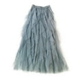 thumbnail image 5 of Sngxgn Women's Summer Solid Split Hem Mini Skirt(Blue,One Size), 5 of 5