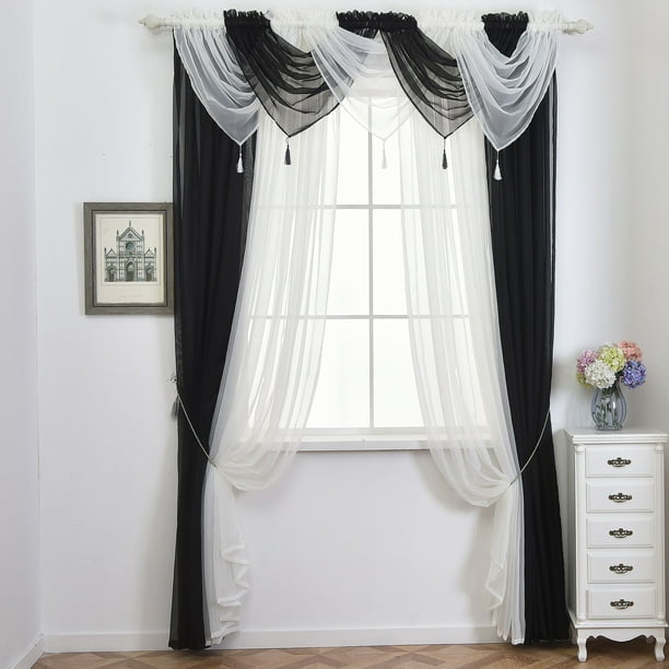 15 Color Plain Sheer Voile Net Door Window Curtains/Drape/Panel/Scarf