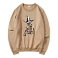 thumbnail image 4 of DHFJKG Womens Casual Swearshirts Halloween Letter Printed Loose Fit Versatile Long Sleeve Comfortable Pullover Trendy Pullover Tops For Women, 4 of 4