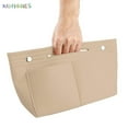thumbnail image 3 of BadPiggies Felt Purse Insert Handbag Tote Bag in Bag Multi-pocket Storage Organizer Fits Speedy Neverfull (Beige), 3 of 8