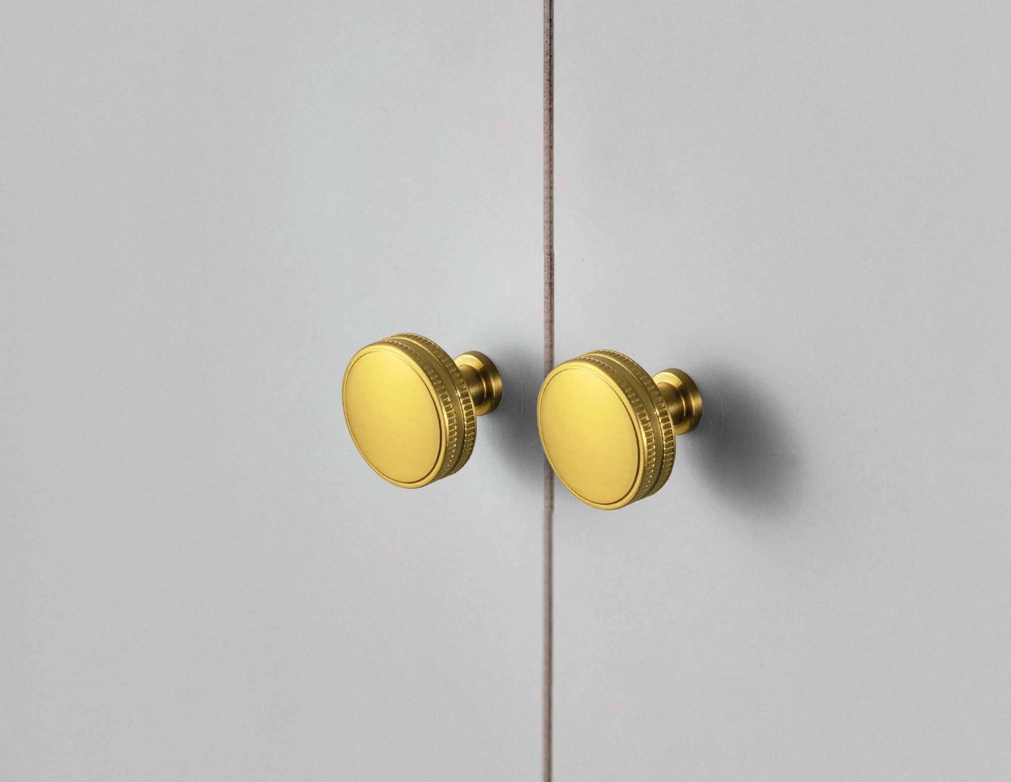 Goo-Ki 12 Pack Brushed Gold Cabinet Drawer Knobs, Cabinet Handles Zinc Alloy Hardware for Dresser,Wardrobe,Cupboard