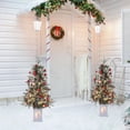 thumbnail image 3 of 3FT Artificial Christmas Trees – Mini Xmas Pine Tree with 78 Warm White LEDs – Snowman Design, 8 Lighting Modes – Home, Office, Party Holiday Decor, 3 of 8