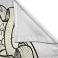 thumbnail image 3 of Ambesonne Sugar Skull Kitchen Curtains, Calavera Diamond, 55"x39", Cream Grey Black, 3 of 3