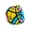 Black Free, variant on Hanoiminx Twisty Puzzle, Truncated Tetrahedron 3D Brain Teaser, Smooth Turning, Premium Stickers