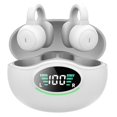 thumbnail image 1 of Auriculares deportivos inalámbricos con cancelación de ruido Bluetooth, auriculares con clip de alta calidad que no son intrauditivos, color blanco, 1 of 5