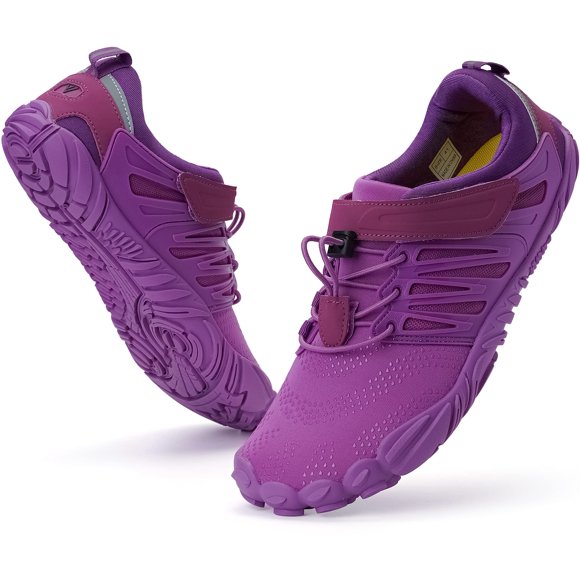 Zapatos Barefoot WHITIN Minimalistas Trail Running Morados para Mujer