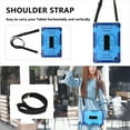 thumbnail image 3 of Shockproof Case for Samsung Galaxy Tab A8 10.5" SM-X200 X205 X207, Military Grade Protection Rotating Stand Hand Strap Shoulder Strap Kids Friendly Bumper Rugged Case for Galaxy Tab A8 10.5",Blue, 3 of 8