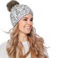 thumbnail image 1 of Gorro De Punto Cálido Para Mujer De Otoño E Invierno, Gorro Cálido, Gorro De Esquí Con Bola De Pelo Para Actividades En Interiores Y Exteriores Minnieouse AP006407-02, 1 of 6