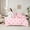 White Pink A, variant on jejeloiu Kawaii Bowtie Plaid 7-Piece Twin Bedding Sets,Pink Letter M Bedding Comforter Set For Bowtie Girls Reversible