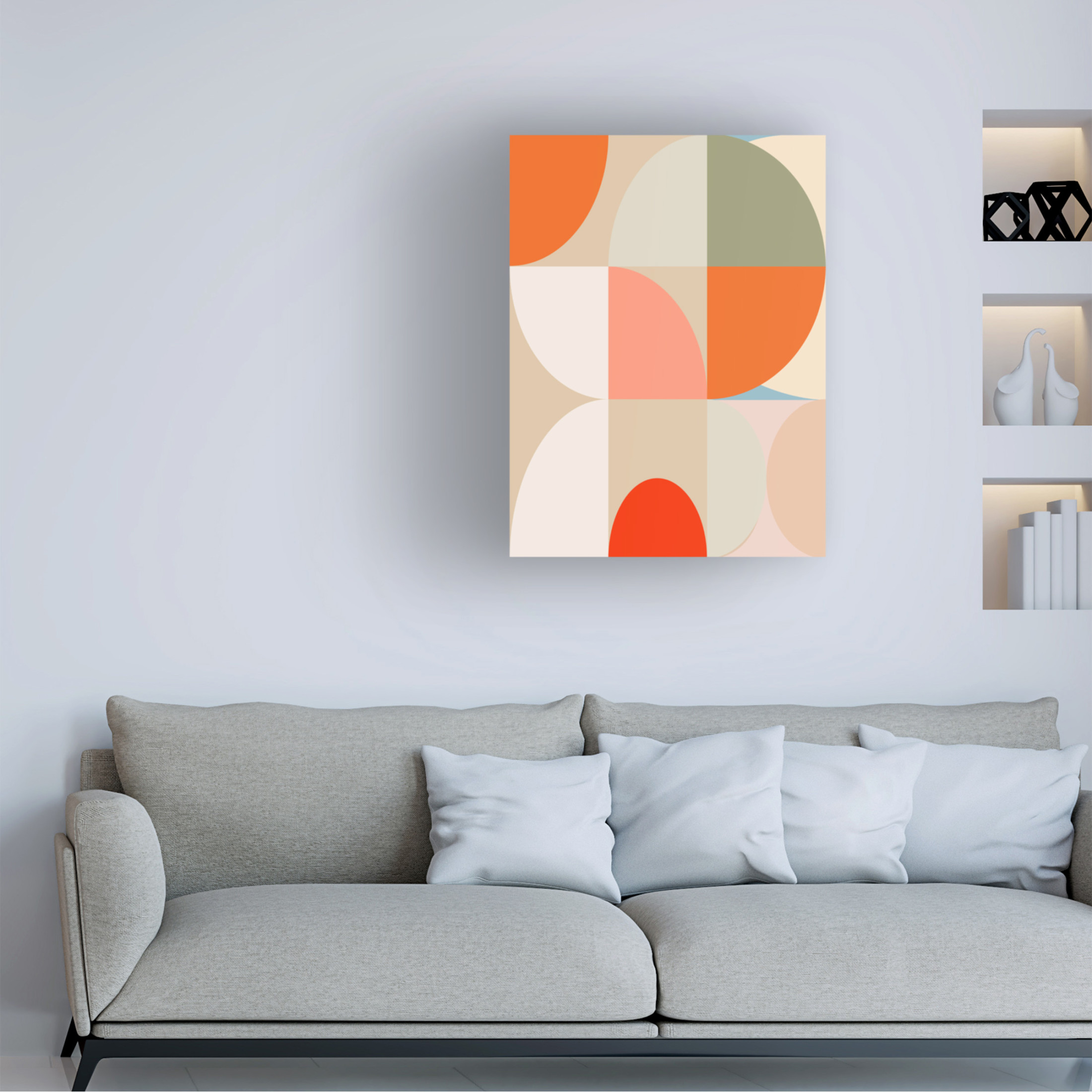Trademark Fine Art Ana Rut Bre Mid Century Pastel 12 Canvas Wall Art