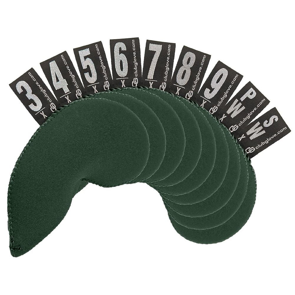 Club Glove Neoprene Iron Covers (Green, OVERSIZE, 9 piece set, 3PW+SW