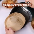 thumbnail image 2 of Doublure en Papier Jetable pour Friteuse à Air Chaud, Doublure de Cuisson Antiadhésive Anti-Huile et Imperméable, Papier Parchemin pour Friteuse, Cuisson Rôtissage Micro-Ondes (100 Pcs), 2 of 7