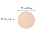 thumbnail image 2 of EeaseMX 100 piezas de un solo agujero para bricolaje, etiquetas de virutas de madera redondas de madera maciza, colgantes de virutas de madera para bricolaje, 2 of 7