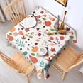 thumbnail image 2 of Fall Pumpkin Pattern Square Tablecloth,Waterproof Square Table Cover,Wipeable Spillproof Washable Table Cover for Home Kitchen Party Decor 60"x60"(152x152cm), 2 of 6