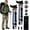 Blue Lake, variant on Trekking Poles - Lightweight 7075  Hiking Poles for Women, Men & Seniors - Collapsible or Foldable Walking Sticks for Travel, Trails &