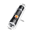 thumbnail image 3 of EUDIDV Portable Flashlight Built-in Lithium Battery, Strong Light, Remote Shooting, Rear Magnet, Hidden USB Direct Charging, Outdoor Portable Household Flashlight Durable Torch Bright, 3 of 7