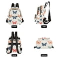 thumbnail image 4 of FORMRS Mini Backpack Purse for Women Travel Daypack Casual Shoulder Bag, Orange Butterflies, 4 of 7