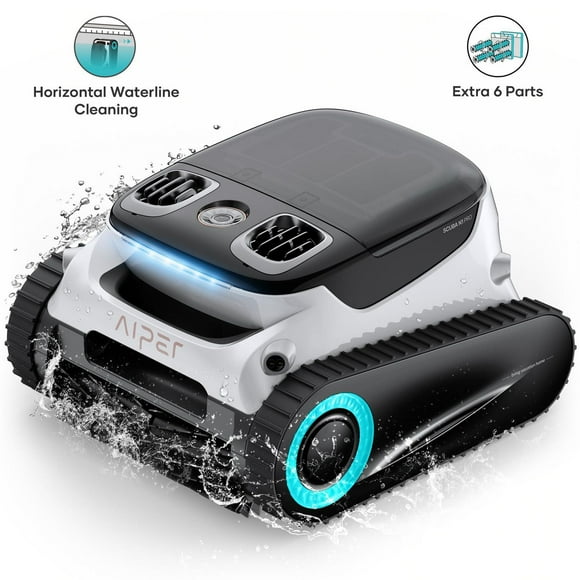 Aiper Scuba N1 Pro Robot nettoyeur de piscine sans fil pour piscines enterrées jusqu'à 2150m², aspirateur de piscine avec capteurs infrarouges