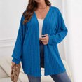 thumbnail image 2 of Kaemgyyd Women’s Fall Fashion Cardigan Lightweight Soft Ribbed Knit Cardigan Long Sleeve Open Front Plus Size Sweater Coat Xl-5Xl, 2 of 4