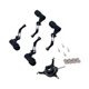 thumbnail image 1 of RC Helicopter Swashplate Set Reemplazo de Clip de Hoja Fácil Instalado Aluminio Resistente para K170   Placa Cruzada  R Negro, 1 of 9