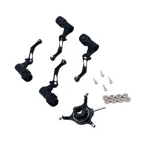 Kuntesetty RC Helicopter Swashplate Set RC Aircraft Accessories Replaces DIY Repairing with Black