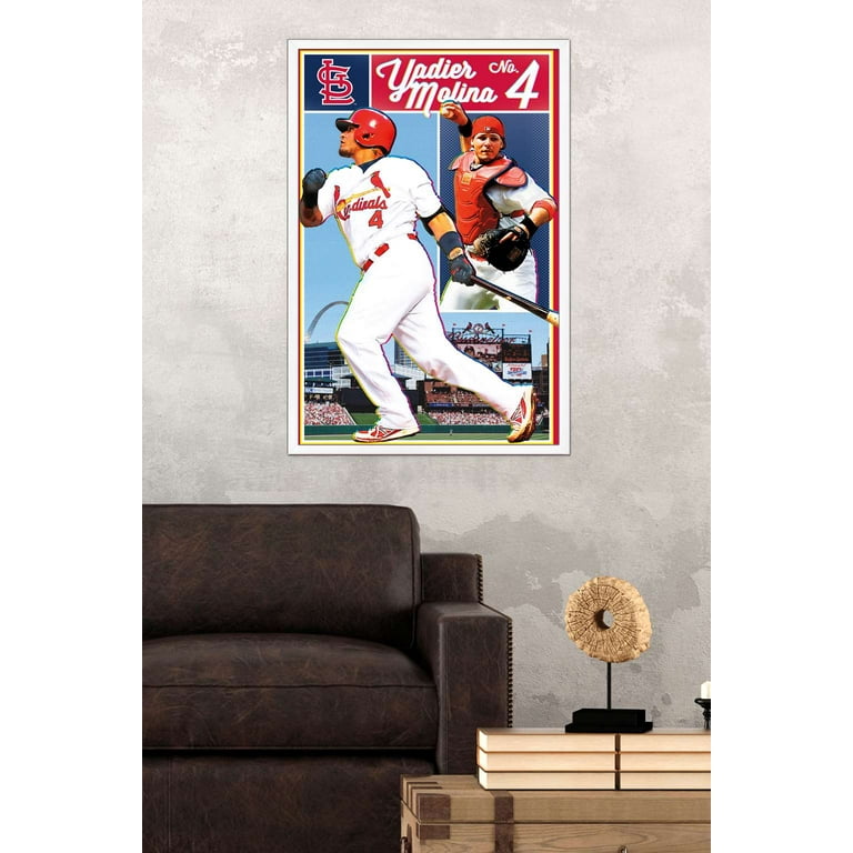 MLB St. Louis Cardinals - Logo 15 Wall Poster, 22.375 x 34, Framed