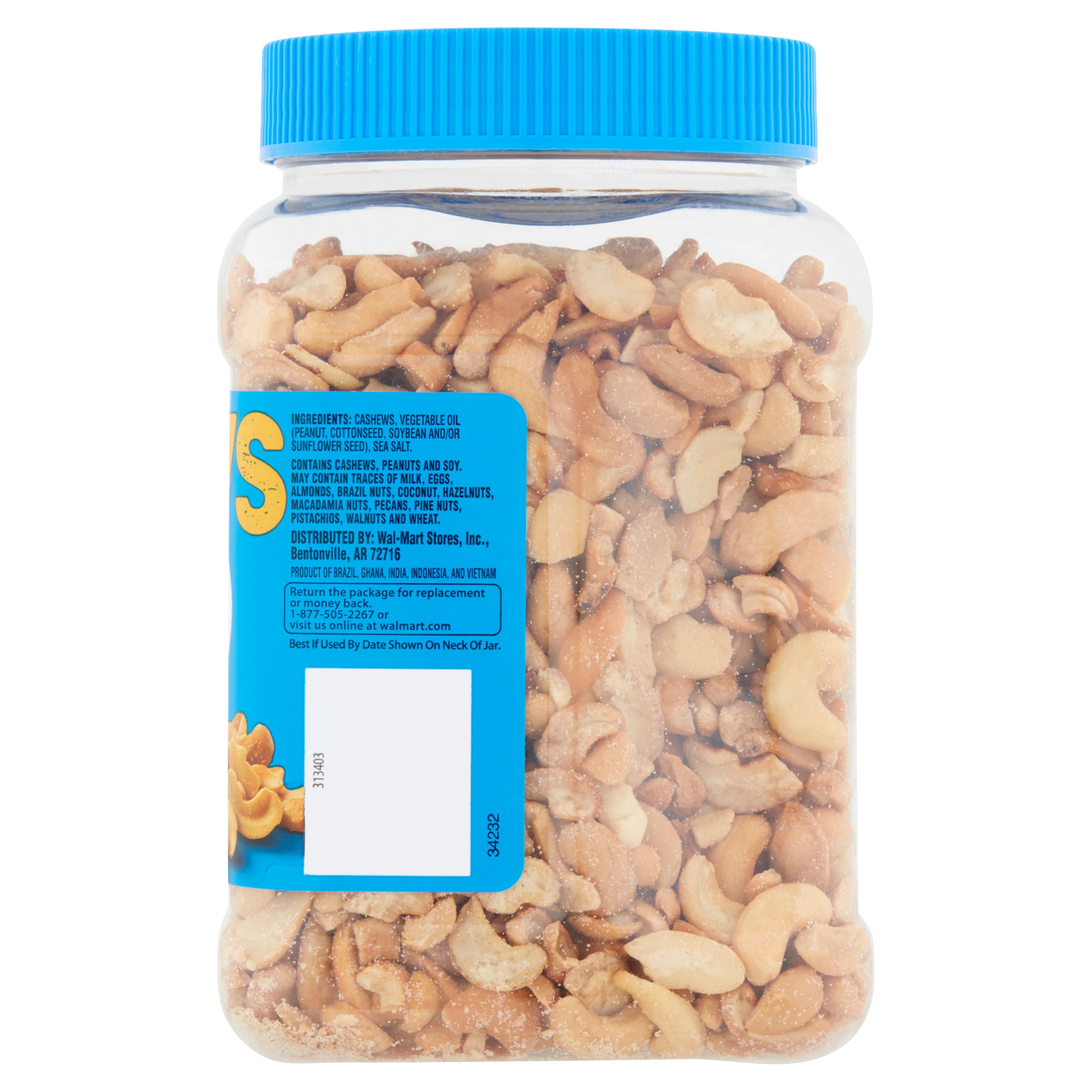 Great Value Roasted & Salted Cashew Halves & Pieces, 24 oz - image 4 of 9