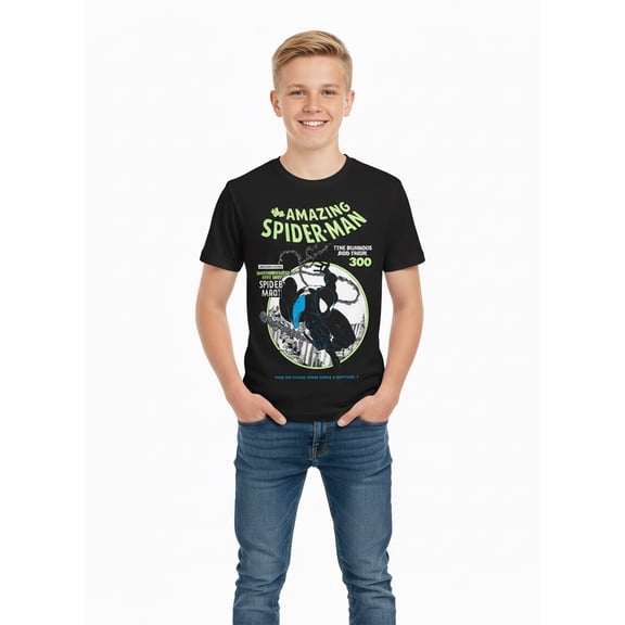 Spider-Man, Boys' & Big Boys' T-Shirt, Short Sleeve, Graphic Tee, Sizes 4-18