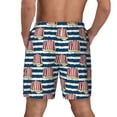 thumbnail image 3 of Kdxio Popcorn Print Men's Swim Trunks with Compression Liner 7 Inch Inseam Quick Dry Swim Shorts, 3 of 7