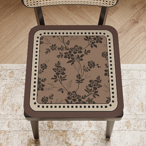 Funda de almohada estilo francés, cojín para silla, cachemira sintética lavada, peluches de invierno, cojín antideslizante para silla de comedor, cojín clásico.