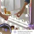 thumbnail image 5 of Luxfurni 25''x21'' Hollywood Makeup Mirror with RGB Color Changing LED Vanity Mirror with Lights Tabletop, 5 of 12