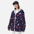 thumbnail image 3 of Fotbe Winter Sports Fun Pattern Chaqueta con Protección Solar UPF 50+ para Hombre y Mujer, Camisa con Capucha y Bolsillos-Small, 3 of 7