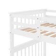 thumbnail image 6 of Stairway Twin-Over-Twin Bunk Bed with Storage and Guard Rail for Bedroom, Dorm-White, 6 of 7