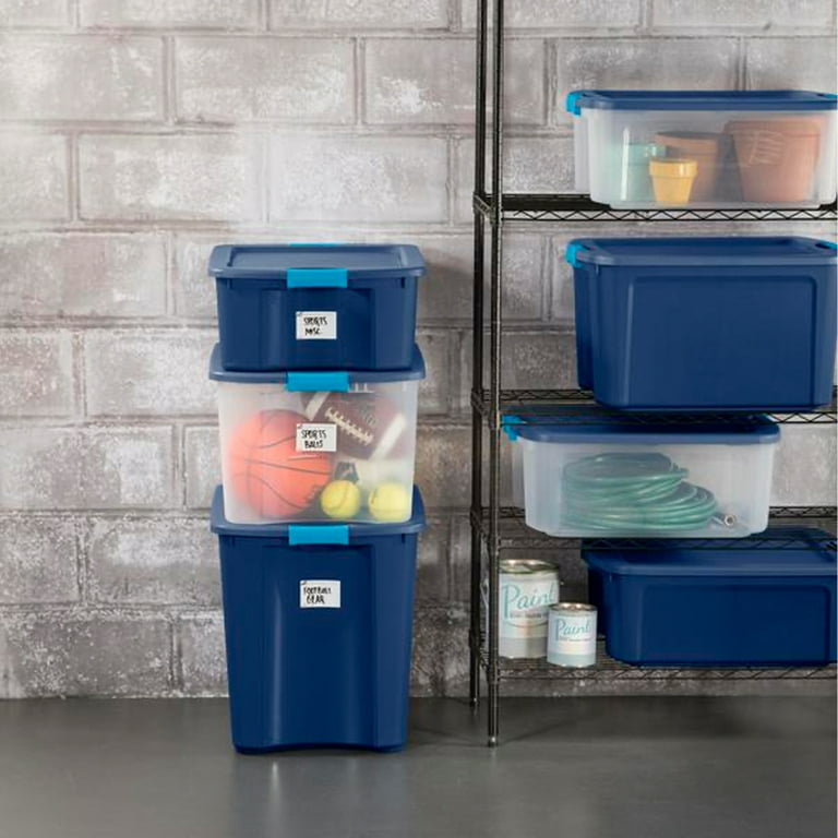 Sterilite 18 Gallon Tote Box Plastic, Gray - Walmart.com  Organize plastic  containers, Sterilite, Plastic box storage