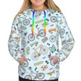 thumbnail image 4 of Hoodies for Women - Bike scooter Pattern Comfrt Colour Drawstring Women'S Fashion Hoodies & Sweatshirts, Fall Outfits Clothes for Women 2024 Pullover with Kangaroo Pocket, 4 of 7
