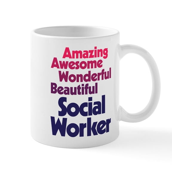 CafePress - Amazing Awesome Wonderful - 11 oz Ceramic Mug - Novelty Coffee Tea Cup