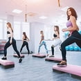 thumbnail image 6 of Yes4All Aerobic Deck Step Platform with 4 Adjustable Risers, Health Club Size, Pink/Grey, 6 of 6