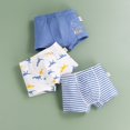 thumbnail image 2 of Sous-vêtements Garçons Imprimé Mignon Pantalons Slips Boxeurs 3 Pcs Multipack Shorts Garçon Bleu, 2 of 4