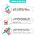 thumbnail image 3 of Toilet Aid, Long Reach Comfort Wipes, extiende su alcance más de 15 pulgadas (aproximadamente 38,1 cm) con un agarre de papel higiénico o toallitas prehumedecidas, 3 of 5