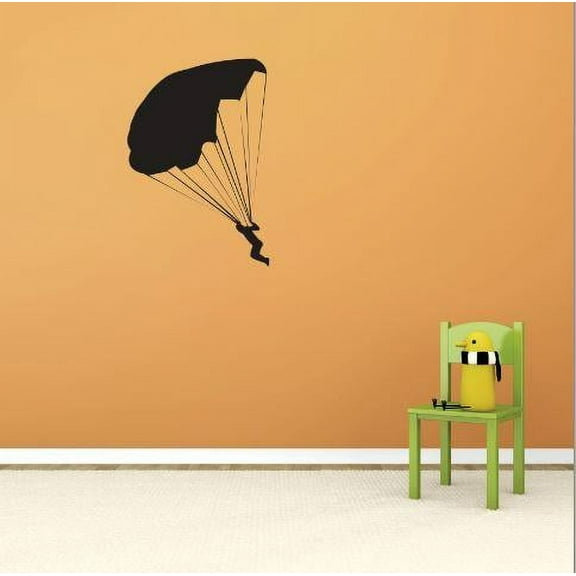 Custom Decals - Prices Reduced Vinyl Wall Sticker : Skydiving Risk Taking Fun Parachute Bedroom Bathroom Living Room Mural : 40 X60" -