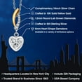 thumbnail image 2 of Gem Stone King 925 Silver and 10K Yellow Gold Lab Grown Diamond Pendant Necklace for Women | 0.79 Cttw | Gemstone April Birthstone | Heart Shape 6MM | With 18 inch Chain, 2 of 6