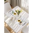 thumbnail image 5 of Sunflowers Placemats Set of 4, Farmhouse Retro Pastoral Floral Wooden Grain Placemats for Dining Table, Place Mats for Kitchen Tabletop, Waterproof Wipeable Dining Table Mats Set, 5 of 9