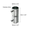 thumbnail image 2 of Uxcell EMT Coupling, 20mm(13/16") Set Screw Coupling 58mm Conduit Fitting 1mm Thick 10 Pack, 2 of 5