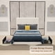 thumbnail image 2 of ULEW | Cama Queen Tapizada en Terciopelo con Marco Metálico | Estructura de Madera Contrachapada y Espuma | Diseño Elegante y Confortable| Tamaño 220x157x128 cm, 2 of 7